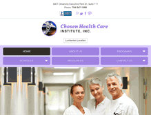 Tablet Screenshot of chosenhealthcareinstitute.com